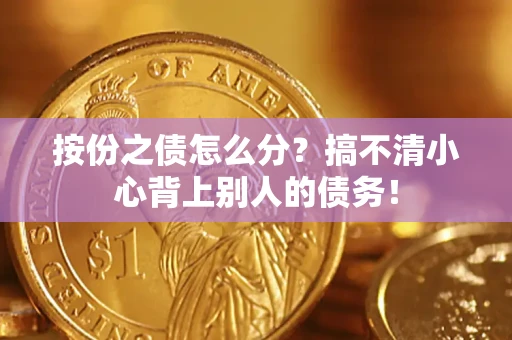 武汉按份之债怎么分?搞不清小心背上别人的债务! 武汉按份之债怎么分?搞不清小心背上别人的债务!